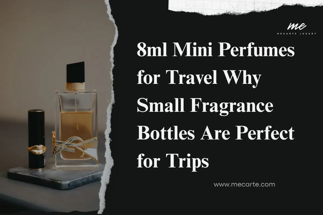 Travel perfume selection featuring 8ml mini fragrances ideal for trips and convenient travel.
