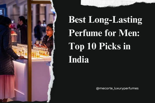 Best Long-Lasting Perfume for Men displayed at a luxury perfume shop in India.