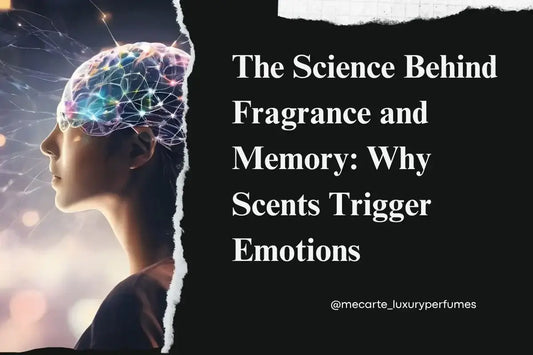 Person with a glowing brain representing the science behind fragrance and memory linking scents to emotions.